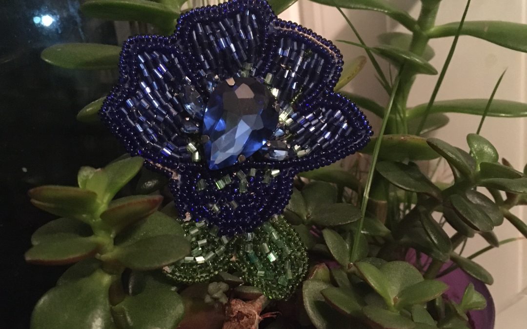 Брошь талисман «Синий цветок» как гармония с собой?